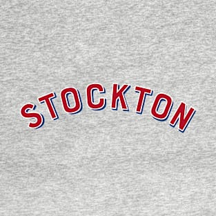 Stockton California Vintage Arch Letters T-Shirt